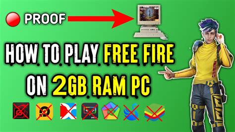 How To Play Free Fire In Gb Ram And Dual Core Processor Pc Laptop