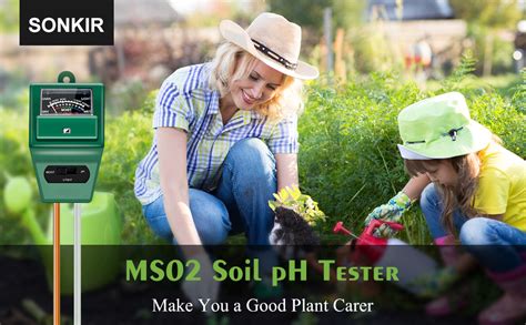 Amazon Sonkir Soil Ph Meter Ms In Soil Moisture Light Ph