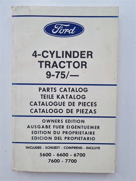 Ford 4 Cylinder Tractor Parts Catalogue Owners Edition Sps Parts