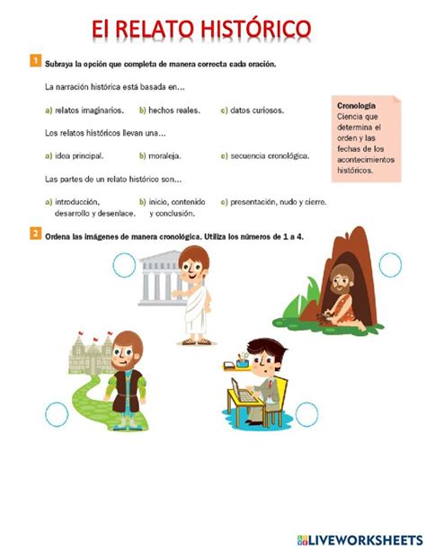 El Relato Historico Online Worksheet