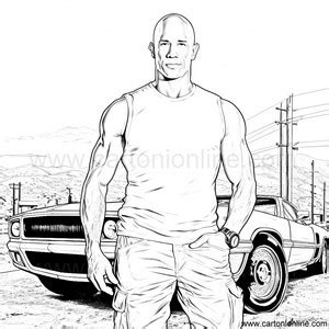 Fast And Furious Coloring Page