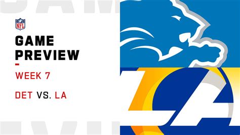 Detroit Lions vs. Los Angeles Rams preview | Week 7