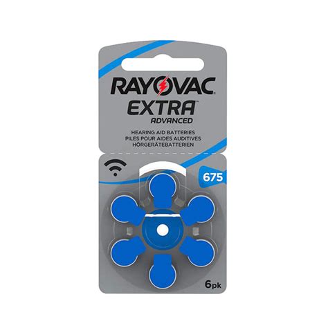 Pilas Rayovac 675 Azúl 6 unidades Audionex Centro Auditivo y