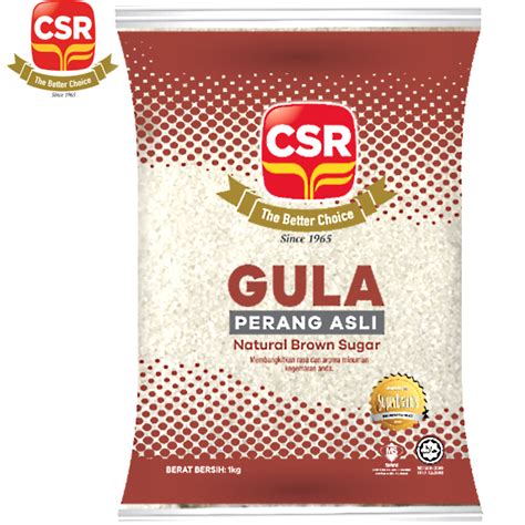 CSR Gula Perang Asli Natural Brown Sugar 1kg Lazada