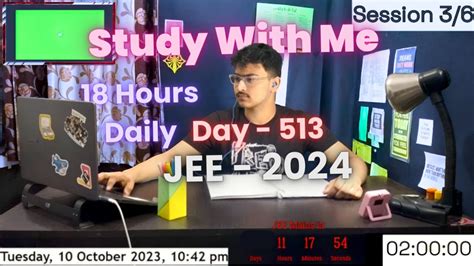 Study With Me Live Pomodoro Timer 12010 Day 513 Raining Night