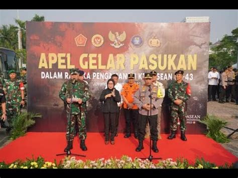 TNI BESERTA POLRI Siap Amankan KTT Ke 43 ASEAN Keamanan Siber Jadi