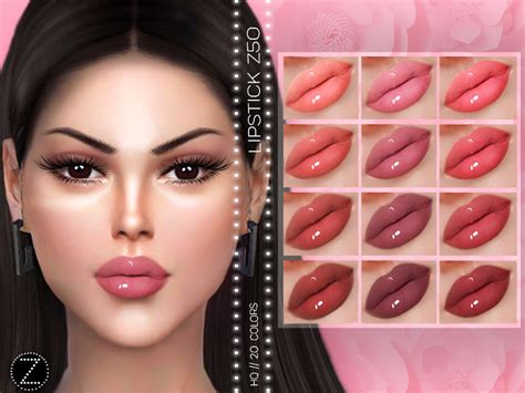 Zenx S Lipstick Z Sims Cc Makeup Sims Body Mods Lipstick