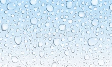 Light Blue Background of Water Drops Stock Vector - Illustration of realistic, drops: 55433429