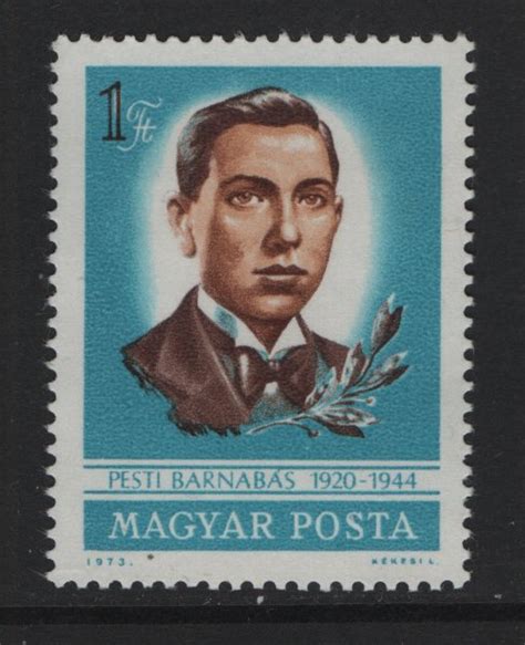 Hungary Mnh Barnabas Pesti Europe Hungary General Issue