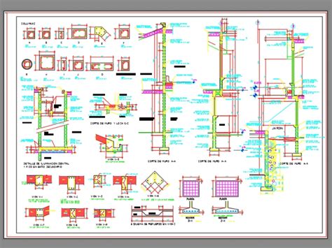 Detalles Constructivos Hormigon En Autocad Cad Kb Bibliocad