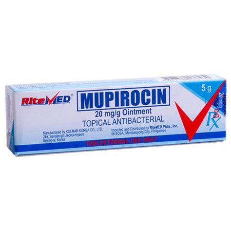 Ritemed Mupirocin 20mg G Ointment 5g Price In The Philippines Medsgo Pharmacy