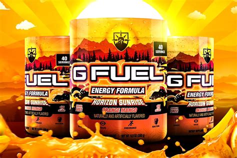 G Fuel And Esports Agency Horizon Unions Orange Mango Flavor