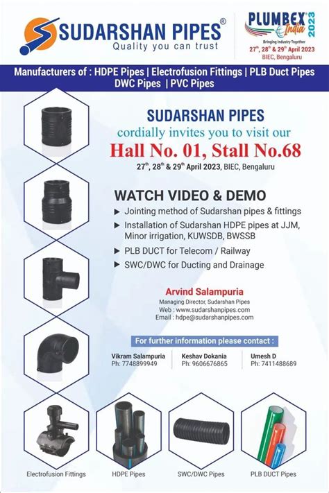 Sudarshan 20mm 400mm Hdpe Pipe Pe 100 At Rs 1500meter In Bengaluru