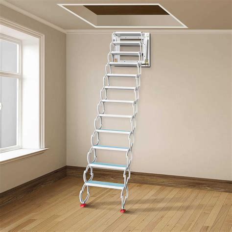 Vevor Attic Steps Pull Down Steps Attic Stairs Alloy Attic Access