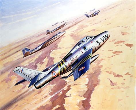 F 84F Thunderstreak Armée de l Air Suez 1956 Lucio Perinotto