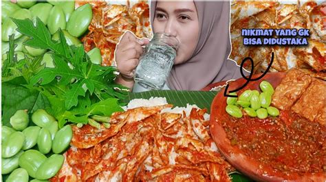 HABIS LUDESBALADO IKAN ASIN KAPAS SAMBAL TERASI PETE LALAPAN MENTAH