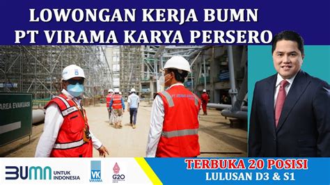 Rekrutmen Bumn Atau Lowongan Kerja Bumn Pt Virama Persero Lulusan D