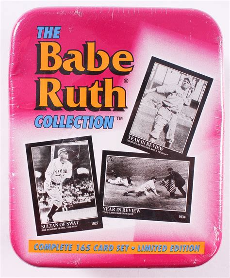 The Babe Ruth Le Collection Complete Set Of Cards In Commemorative Tin Pristine Auction