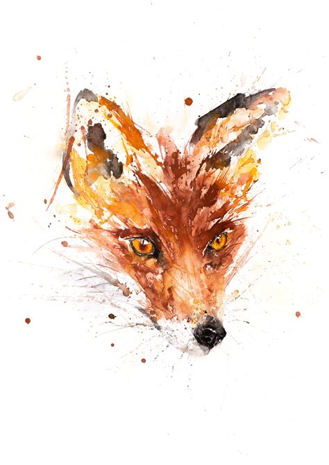 Watercolor Fox