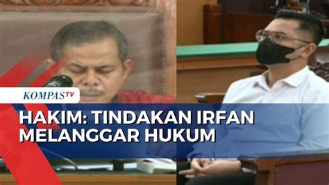 Vonis Irfan Widyanto Hakim Tindakan Ganti Dvr Cctv Tanpa Izin Langgar