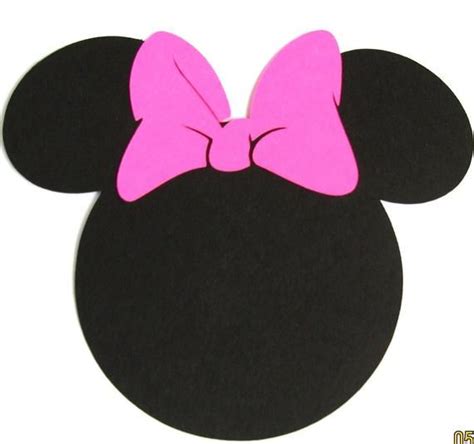 Paquete De 40 5 Orejas De Minnie Mouse Con Una Color De Rosa Etsy