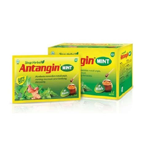 Jual Antangin Jrg Cair Sirup Herbal Mint Ml Sachet Box Di