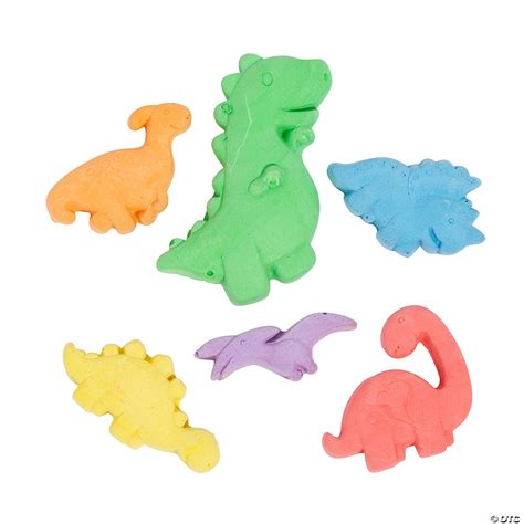 Dinosaur Shaped Sidewalk Chalk 6 Pc Oriental Trading