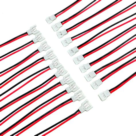 20pairs 24awg Jst 51005 20mm Spade 2pin Cable Lead Plug Connector Male And Female With 150mm