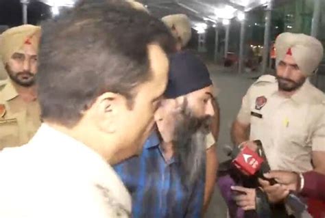 Amritpal S Close Aide Papalpreet Singh Arrives At Amritsar Airport Watch