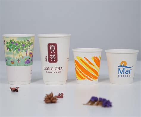 Customized Logo Eco Friendly Disposable Biodegradable Pla Paper Cup