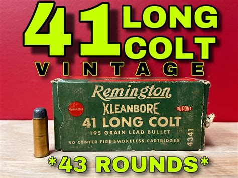 Rare Remington Klean Bore Long Colt Ammo Grain Partial Box