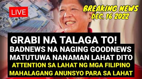 BREAKING NEWS PBBM PUMAYAG NA MAY GOODNEWS PARA SA LAHAT NG FILIPINO