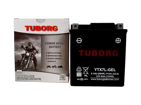 Akumulator Motocyklowy Tuborg Ytx7l Gel 12v 6ah 110a Centrum Akumulatorów