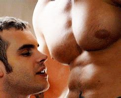 Gay Nipple Sucking Biting Licking Pecs Pinching Nips Gifs Pics