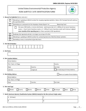 Fillable Online Rcra Subtitle C Reporting Instructions And Forms