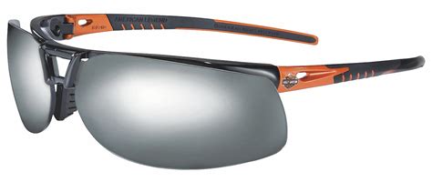 Harley Davidson Safety Eyewear Hd1100 Scratch Resistant Safety Glasses Silver Mirror Lens