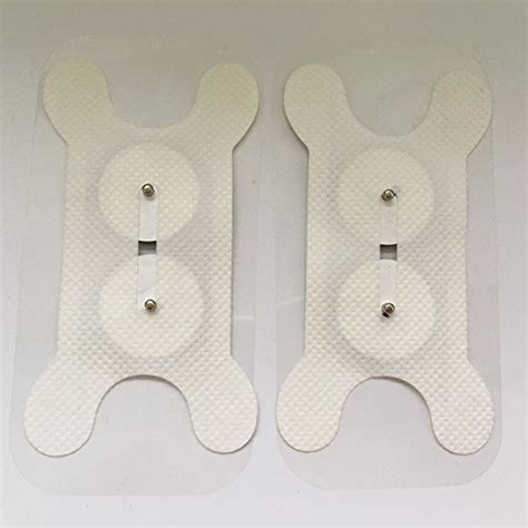 Free Shipping 100pcs 50pairs White Throat Electrode TENS Unit