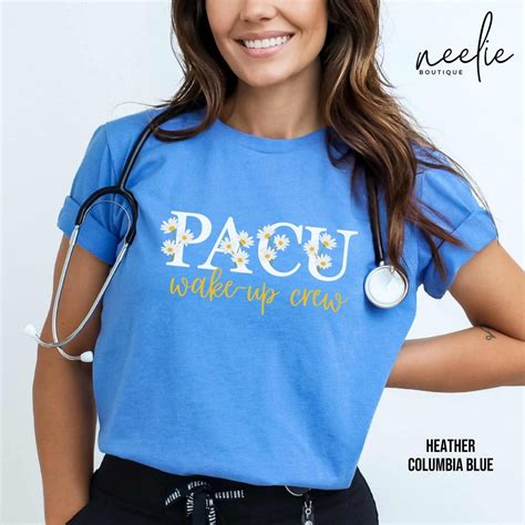 Pacu Nurse Shirt Pacu Wake Up Crew Daisies Post Anesthesia Care Unit