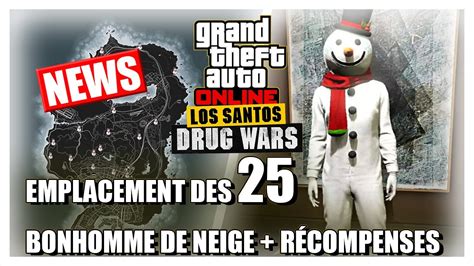 News Gta Online Emplacements Des Bonhomme De Neige