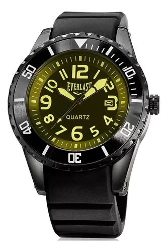 Reloj De Pulsera Everlast Con Calendario Negro Para Hombre E518