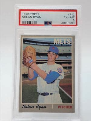 Nolan Ryan Topps Mlb Baseball New York Mets Psa Q Ebay