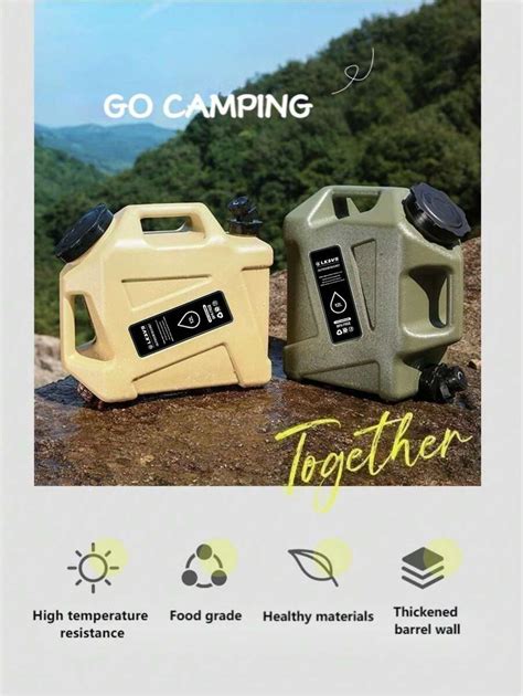 L Outdoor Water Storage Containers Camping Water Container Portable