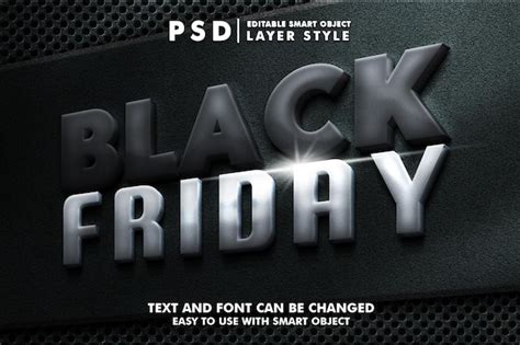 Premium Psd Black Friday D Editable Text Effect Premium Psd