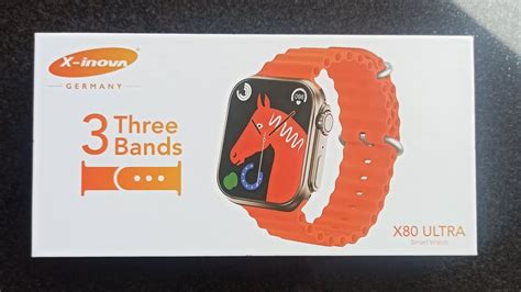 UNBOXING X Inova Smartwatch X80 ULTRA 3 Bands Green Black And Orange