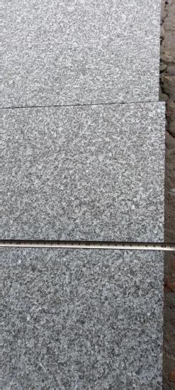 G Dark Grey Granite Flamed Tiles For Exterior Outdoor Floor Paving