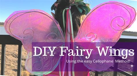 Easy Cellophane Fairy Wings How To Make Them YouTube