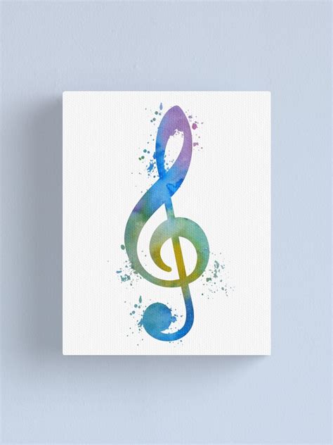 Treble Clef Canvas Print For Sale By Thejollymarten Redbubble