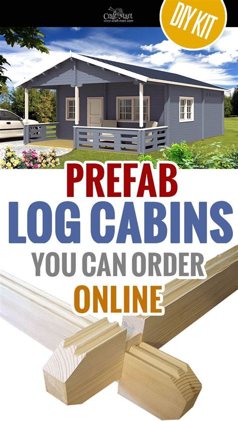 Tiny Log Cabin Kits - Easy DIY Project | Pre built cabins, Prefab log ...