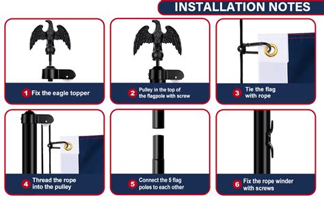 Amazon Xifan Flag Pole Kit For Outside Ft Gauge Heavy Duty