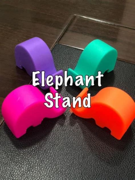 Generic Multicolor Elephant Mobile Stand Abs Plastic At Rs Piece In